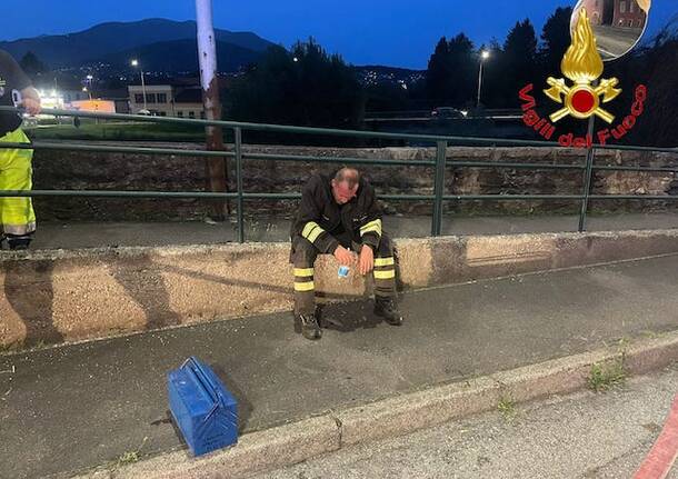 Incendio nella fabbrica di Germignaga