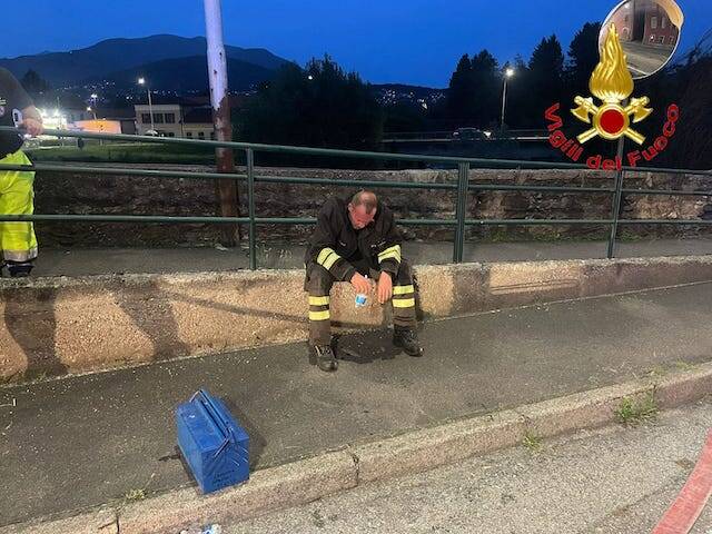 Incendio fabbrica Germignaga