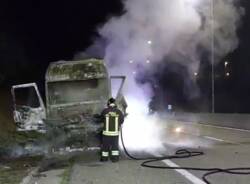 Incendio Statale 336 - Lonate Pozzolo - vigili del fuoco 