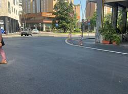 Incrocio via A. Giussano corso Italia a Legnano 