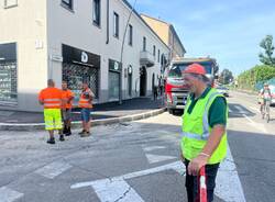 Lavori per l’attraversamento in via Giussano a Legnano