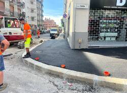 Lavori per l’attraversamento in via Giussano a Legnano