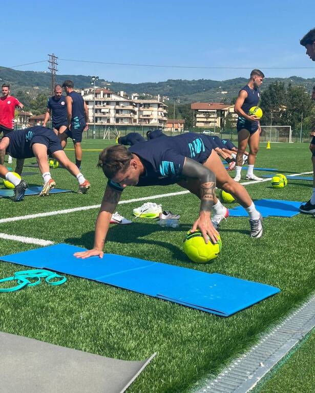 Legnano calcio: ecco le prime immagini dal ritiro di Montecatini