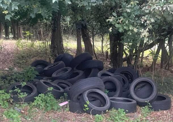 pneumatici abbandonati gallarate