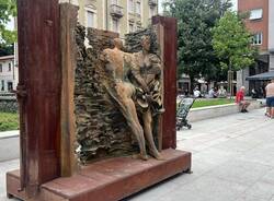 Quattro sculture di Ugo Riva in centro a Legnano