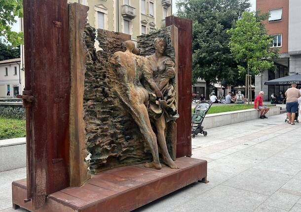 Quattro sculture di Ugo Riva in centro a Legnano