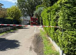 Ramo pericolante sulla ferrovia a Legnano 2 agosto