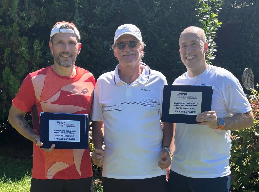 Tris legnanese ai campionati regionali assoluti master tennis
