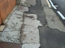 Varese - marciapiedi viale Borri