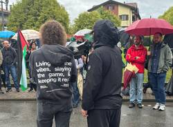 La protesta contro le forniture a Israele allo stabilimento Leonardo di Cascina Costa