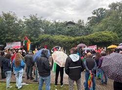 La protesta contro le forniture a Israele allo stabilimento Leonardo di Cascina Costa