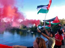Flash mob della Cgil a Sesto Calende a sostegno di Gaza