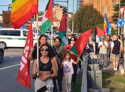 Flash mob della Cgil a Sesto Calende a sostegno di Gaza