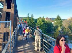 Flash mob della Cgil a Sesto Calende a sostegno di Gaza