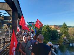 Flash mob della Cgil a Sesto Calende a sostegno di Gaza
