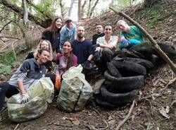 Gli Amici di Bregazzana e il team VF riparano i sentieri del Parco del Campo dei Fiori