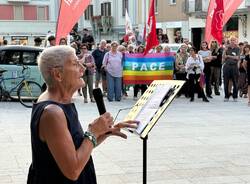 In 200 in piazza San Magno a Legnano per il presidio per Gaza di Cgil