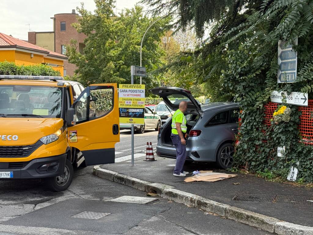 Incidente in via XX Settembre a Legnano 