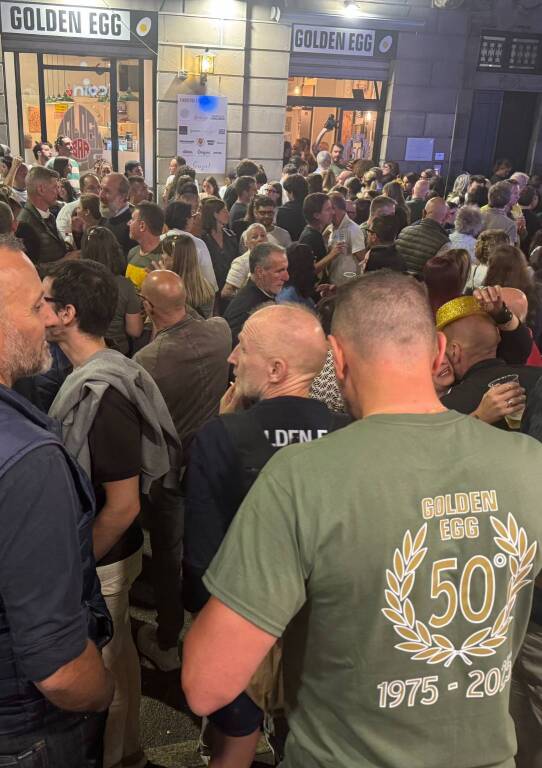 La festa per i 50 anni del Golden Egg