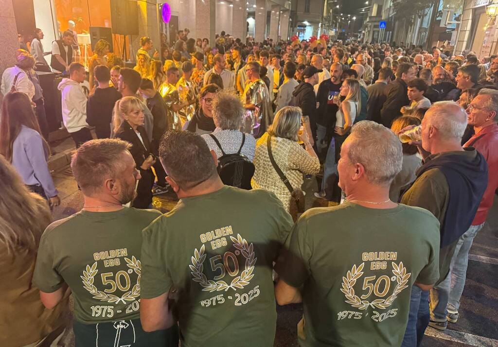 La festa per i 50 anni del Golden Egg