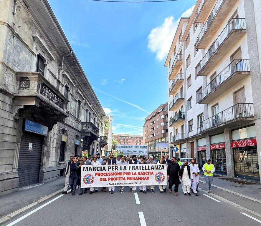 La Marcia della pace della comunità pakistana a Gallarate