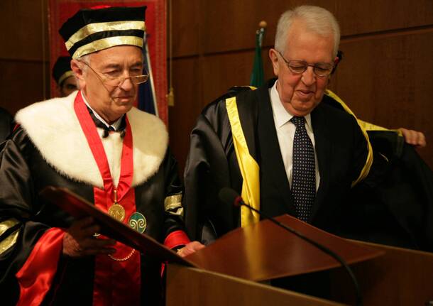 Laurea Honoris Causa in economia all'Insubria per Alfredo Ambrosetti