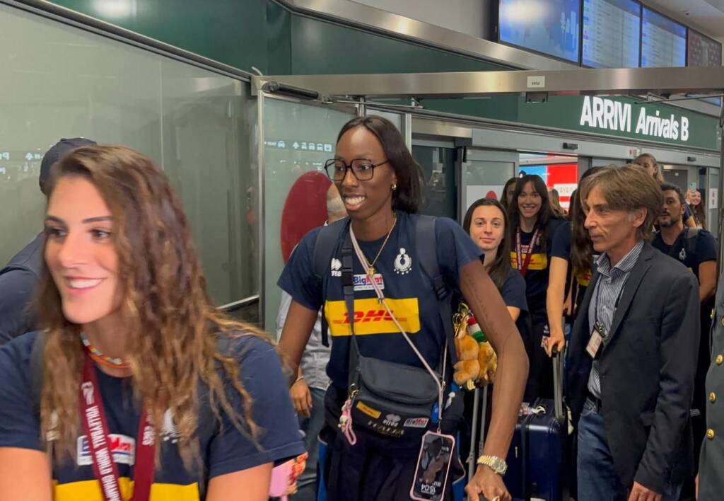 Malpensa, la nazionale di pallavolo torna vincitrice dal mondiale