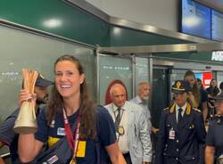 Malpensa, la nazionale di pallavolo torna vincitrice dal mondiale