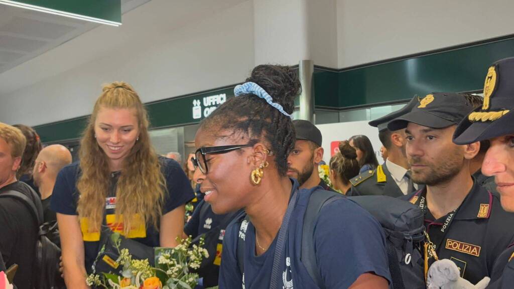 Malpensa, la nazionale di pallavolo torna vincitrice dal mondiale