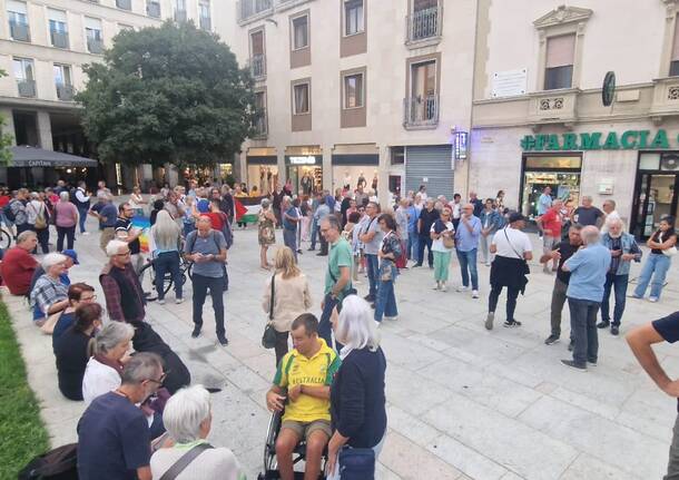 Manifestazione per Gaza in centro a Legnano 