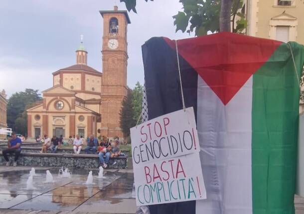 Manifestazione per Gaza in centro a Legnano 