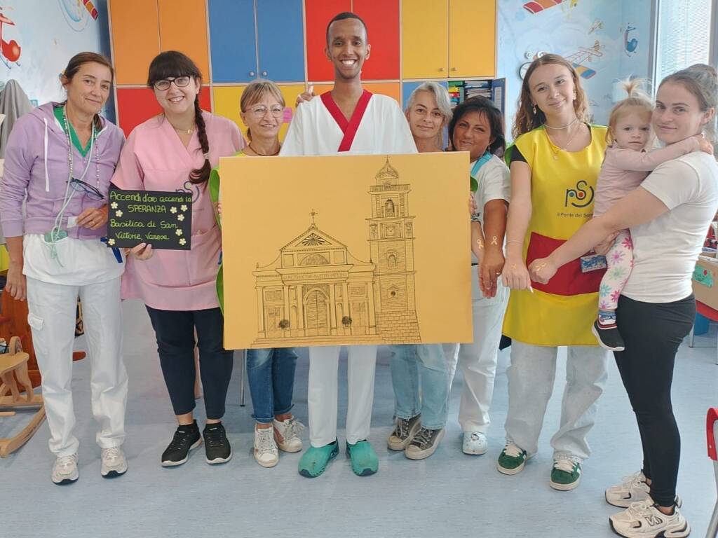 Oro nei reparti pediatrici per accendere la speranza contro il cancro infantile