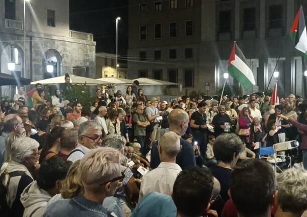 Varese in piazza per Gaza Palestina