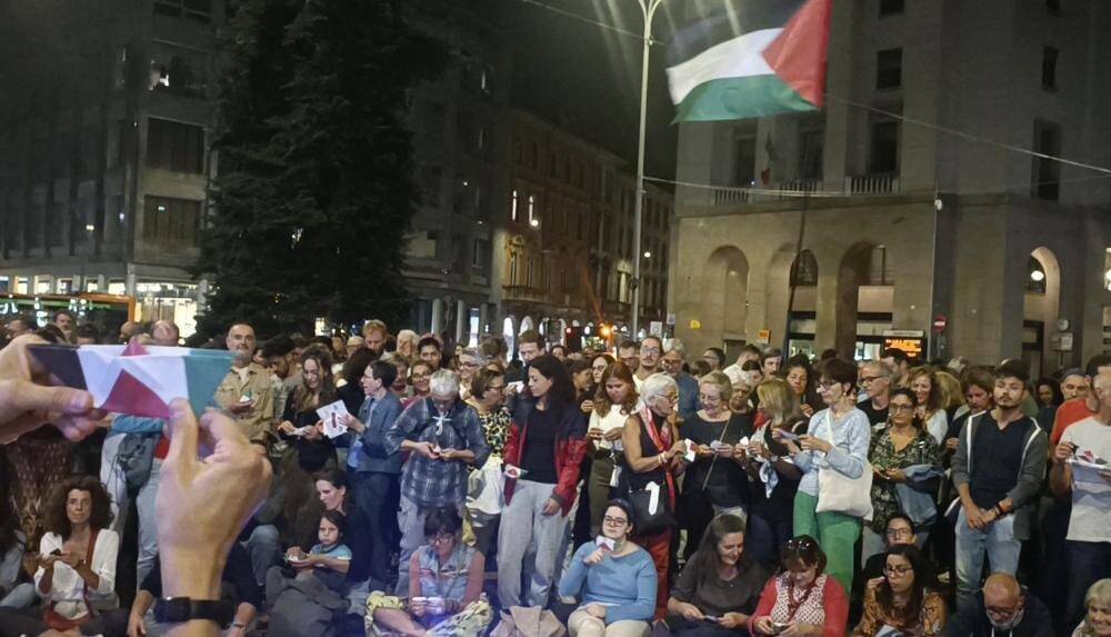 Varese in piazza per Gaza Palestina