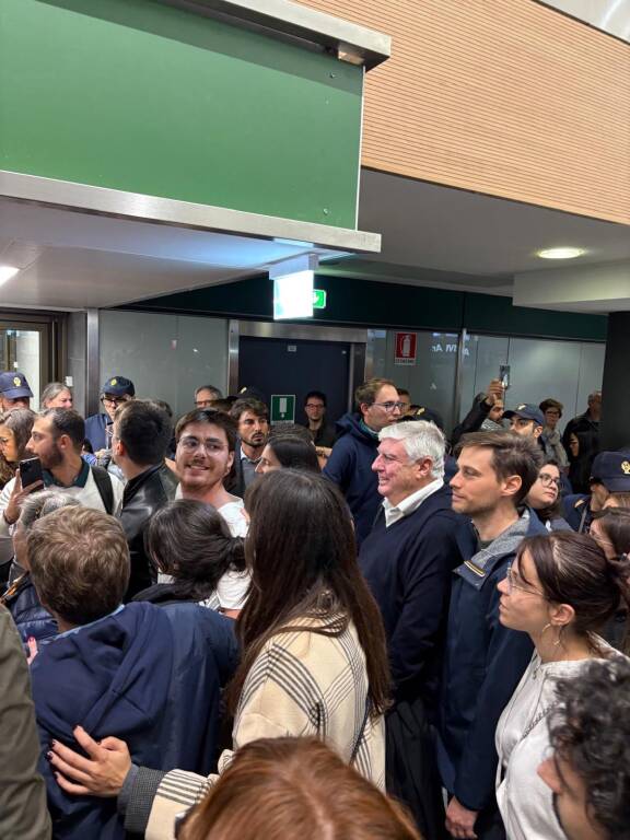 A Malpensa il rientro di quelli della Sumud Flotilla