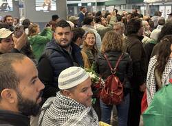 A Malpensa il rientro di quelli della Sumud Flotilla