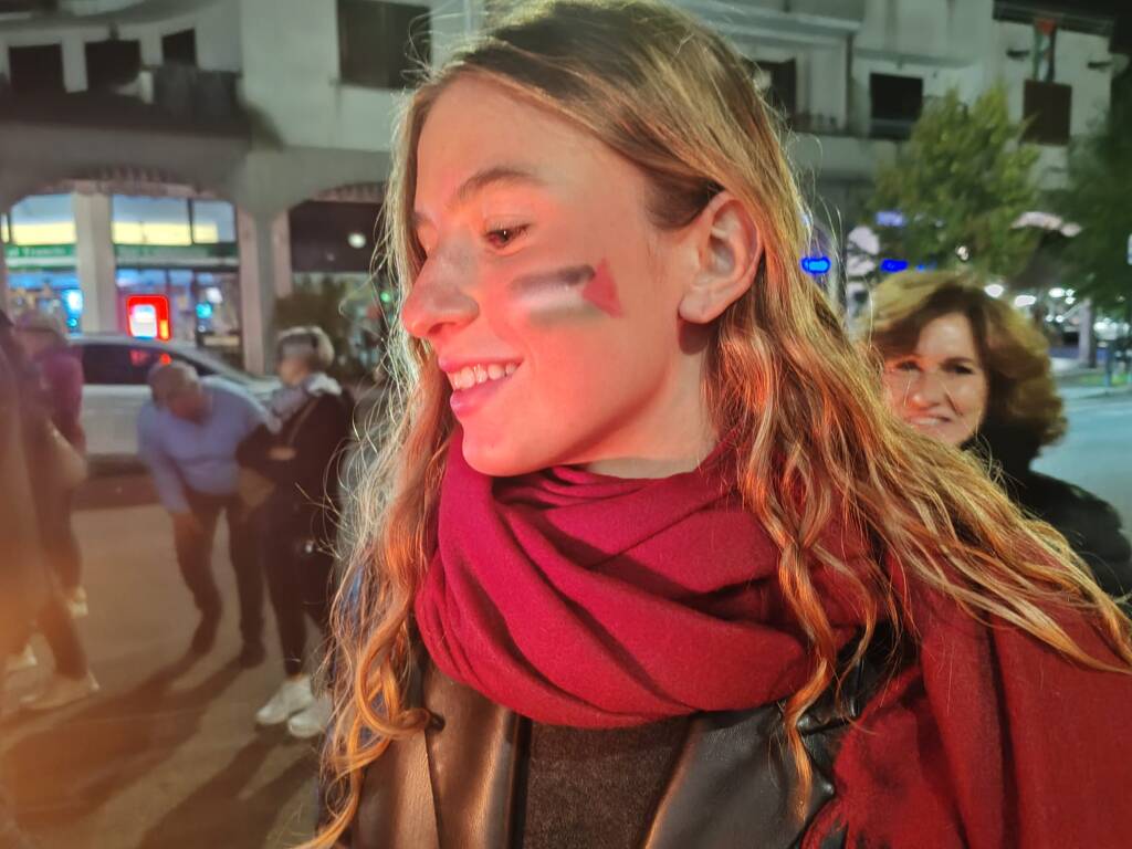 Busto Arsizio - manifestazione luci sulla Palestina" all'ospedale