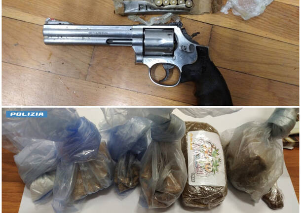 droga pistola pusher polizia