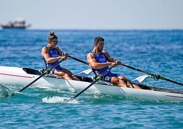 federica cesarini federico ceccarino canottaggio beach sprint