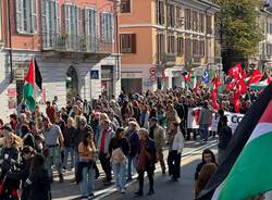 Il corteo per Gaza a Varese nel giorno dello sciopero generale