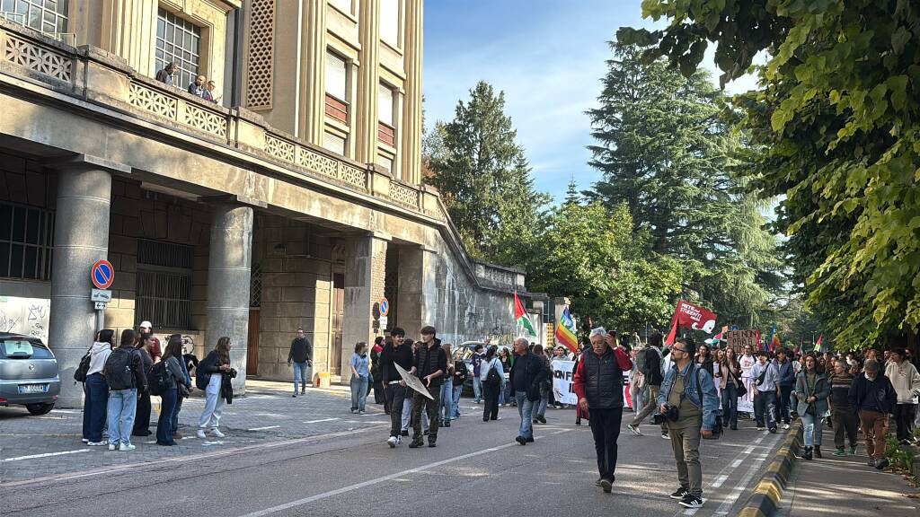Il corteo per Gaza a Varese nel giorno dello sciopero generale