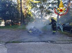 incendio rifiuti