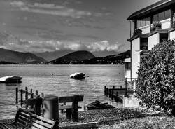 Località Caldè in bianco e nero 