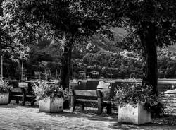 Località Caldè in bianco e nero 