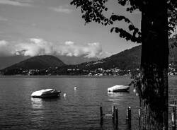 Località Caldè in bianco e nero 