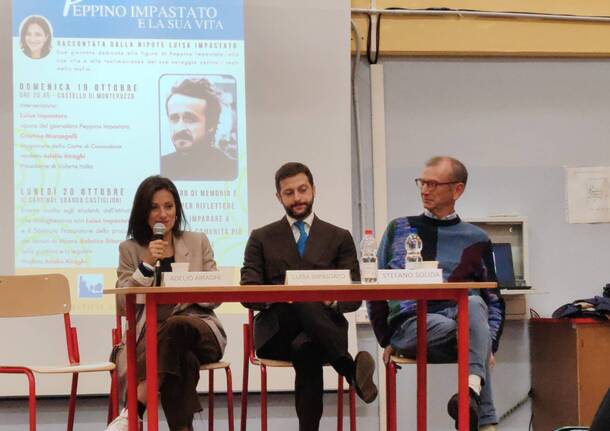 Luisa, la nipote di Peppino Impastato a Castiglione Olona