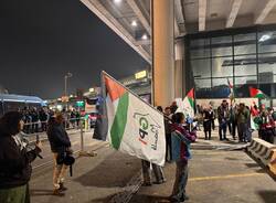 Protesta Palestina Malpensa 