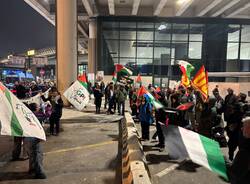 Protesta Palestina Malpensa 