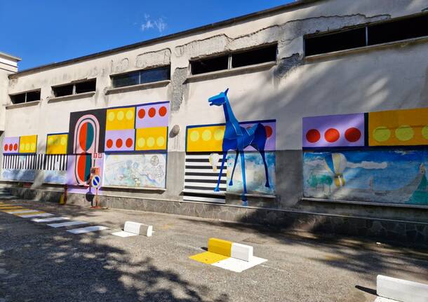 Taglio del nastro per il nuovo murale inclusivo all'ingresso del CPS di Legnano