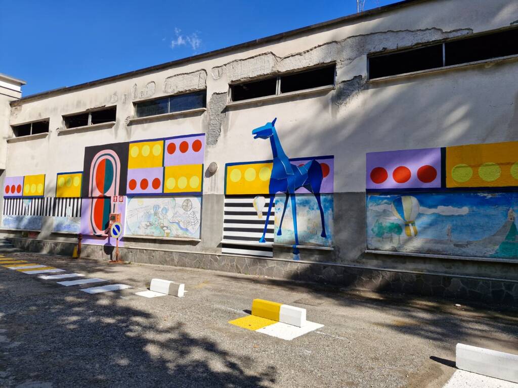 Taglio del nastro per il nuovo murale inclusivo all'ingresso del CPS di Legnano